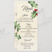 ヴィンテージ ホリー メニュー (正面/裏面)