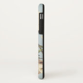 ヴィンテージ ホワイトクリーム色のつつじの花のモノグラム Case-Mate iPhoneケース (裏面/左)