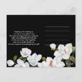 ヴィンテージ ホワイトローズ サンクス ポストカード (裏面)