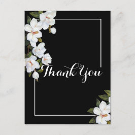 ヴィンテージ ホワイトローズ サンクス ポストカード