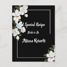 ヴィンテージ ホワイトローズ ブライダルシャワー ポストカード