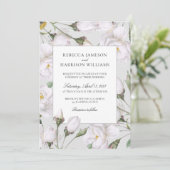 ヴィンテージ ホワイトローズ 招待状 (スタンド正面)