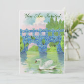 ヴィンテージ ホワイト スワン インビテーション (スタンド正面)