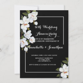 ヴィンテージ ホワイト ローズ ウェディング アニバーサリー 招待状