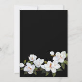 ヴィンテージ ホワイト ローズ リハーサル ディナー 招待状 (裏面)