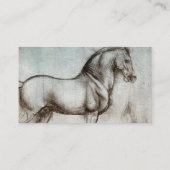ヴィンテージ·ホース·アートがビジネスに最適ウマ科の 名刺 (裏面)