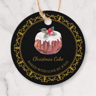 ヴィンテージ ホームメイド クリスマスケーキ ハングタグ フェイバータグ