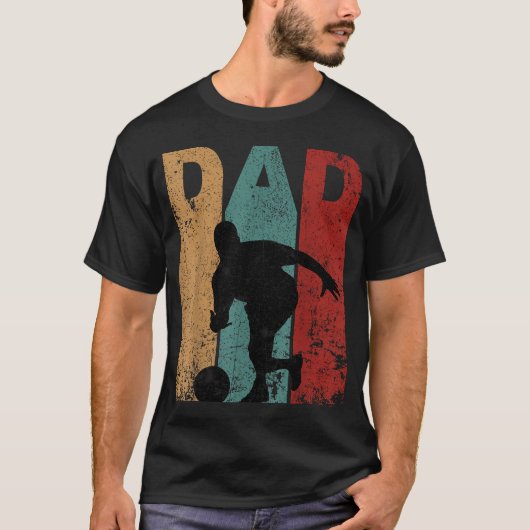 ヴィンテージ ボウリング お父さん 父の日 ボウリング Tシャツ (正面)