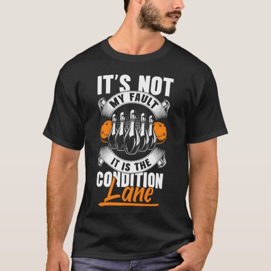 ヴィンテージ ボウリング スポーツ コーン プレーヤー Tシャツ (正面)