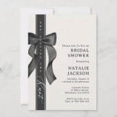 ヴィンテージ ボウ シーズ タイング ザ ノット ブライダル シャワー 招待状 (正面)