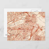 ヴィンテージ ボストン地図 ポストカード (正面/裏面)