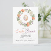 ヴィンテージ ボタニカル あんずの花 イースター インビテーション (スタンド正面)