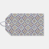 ヴィンテージ ボタニカル オーナメント タイル パターン ギフトタグ (裏面横)