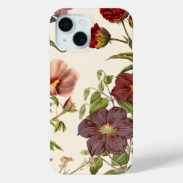 'ヴィンテージ・ボタニカル・ガーデン' iPhone 15 カバー