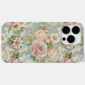 ヴィンテージ・ボタニカル、ガーリー Case-Mate iPhoneケース (裏面 (横))