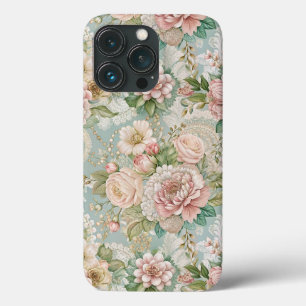 ヴィンテージ・ボタニカル、ガーリー iPhone 13 PROケース
