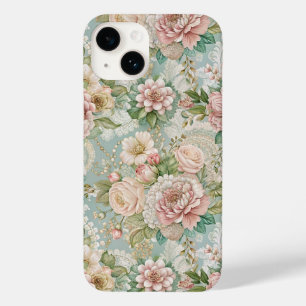 ヴィンテージ・ボタニカル、ガーリー Case-Mate iPhone 14ケース