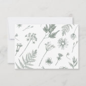 ヴィンテージ ボタニカル セージ 詳細カード挿入 サンキューカード (裏面)