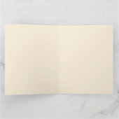 ヴィンテージ ボタニカル フラワーのコーラル カード (内部)