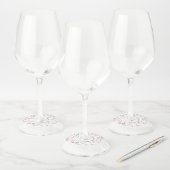 ヴィンテージ ボタニカル ブランチ ワイン グラス タグ (セット)