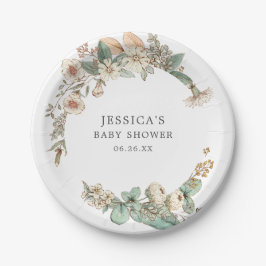 ヴィンテージ ボタニカル ペーパープレート