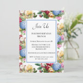 ヴィンテージ・ボタニカル・マザーズ・デイ・ブランチ 招待状 (スタンド正面)