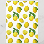 ヴィンテージ ボタニカル レモン プリント (正面)