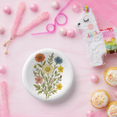 ヴィンテージ ボタニカル ワイルドフラワー ペーパー プレート/ ペーパーボウル (パーティー)