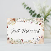 ヴィンテージ ボタニカル 小さな花のウェディング 結婚しました (スタンド正面)