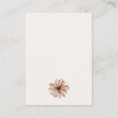 ヴィンテージ ボタニカル 小花 ウェディング エンクロージャーカード (裏面)