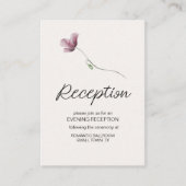 ヴィンテージ ボタニカル 小花 ウェディング エンクロージャーカード (正面)