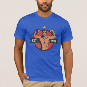 ヴィンテージ ボディビルダー EST 1988 Tシャツ