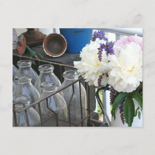 ヴィンテージ ボトル - 思い出してね ポストカード (正面)