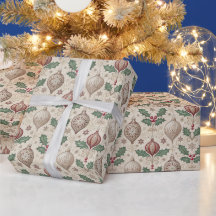 ヴィンテージ・ボブル クリスマスパターン ホリデー
