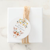 ヴィンテージ ボヘミアンフラワー ブライダルシャワー フェイバータグ (インサイチュ)