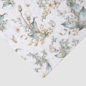 ヴィンテージ ボホー植物 フラワー バタフライ デコパージュ 薄葉紙 (詳細)