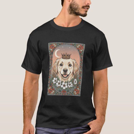 ヴィンテージ ボホ オタナト座 犬 占星術 ミスティック ラバーズ Tシャツ (正面)