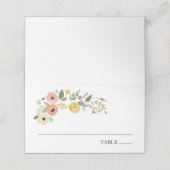 ヴィンテージ ボーホー フラワーネームプレイスカード プレイスカード (外部開封)