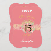 ヴィンテージ ボーホー ローズゴールド ラスティック キンセアニエラ スペイン  (正面/裏面)