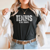 ヴィンテージ・ボールド・テニスは私の癒し Tシャツ