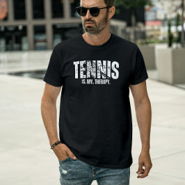 ヴィンテージ・ボールド・テニスは私の癒し Tシャツ