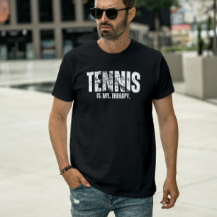 ヴィンテージ・ボールド・テニスは私の癒し Tシャツ