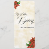 ヴィンテージ ポインセチア メニュー (裏面)