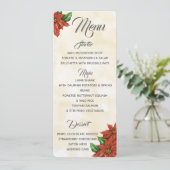 ヴィンテージ ポインセチア メニュー (スタンド正面)