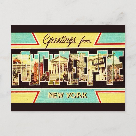 ヴィンテージ ポキプシー NY ポストカード (正面)