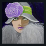 ヴィンテージ ポスター<br><div class="desc">美しいオリジナル絵画のアールデコ時代の女性は、そうフェミニンで魅力的な、あなたの家の任意の部屋に素晴らしい雰囲気を追加する</div>