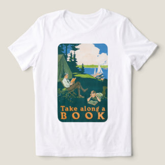 ヴィンテージ ポスター アート ブックをお供に トライブレンドTシャツ