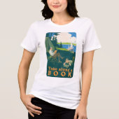 ヴィンテージ ポスター アート ブックをお供に トライブレンドＴシャツ (正面)
