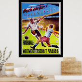 ヴィンテージ ポスター サッカー レトロ (キッチン)
