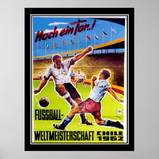 ヴィンテージ ポスター サッカー レトロ (正面)